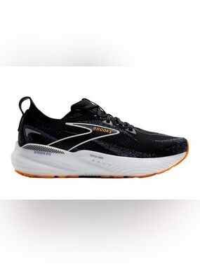 Brooks glycerin gts  Men's Black Running Shoe with Orange Detail
